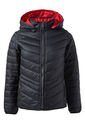 Chaqueta Mujer Corta Acolchada, Combinada Rojo-Negro Tellenzi Amelia de Tellenzi