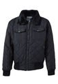 Chaqueta Hombre Acolchada Impermeable Cuello Ovejero Negro Tellenzi Aros de Tellenzi