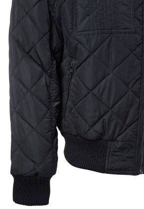 Chaqueta Hombre Acolchada Impermeable Cuello Ovejero Negro Tellenzi Aros