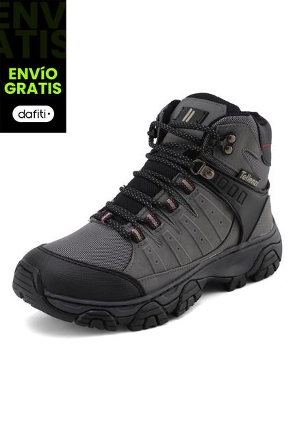 Bota Hombre Outdoor Gris-Negro Tellenzi 7-212