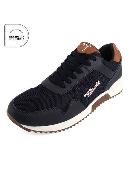 Tenis Hombre Azul*miel Tellenzi 1382