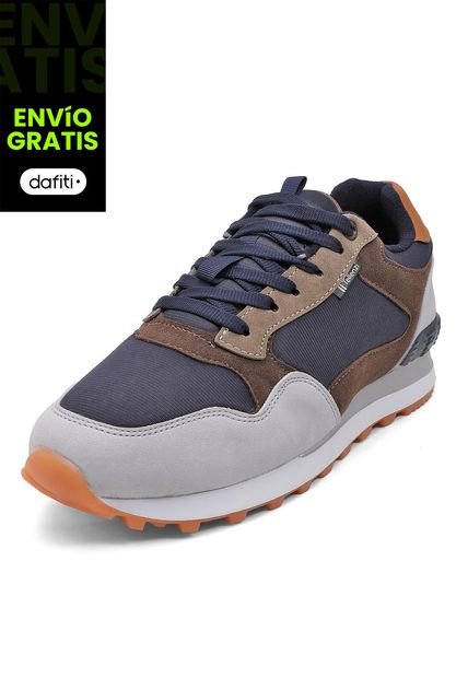 Tenis Hombre Gris-Azul Tellenzi 606