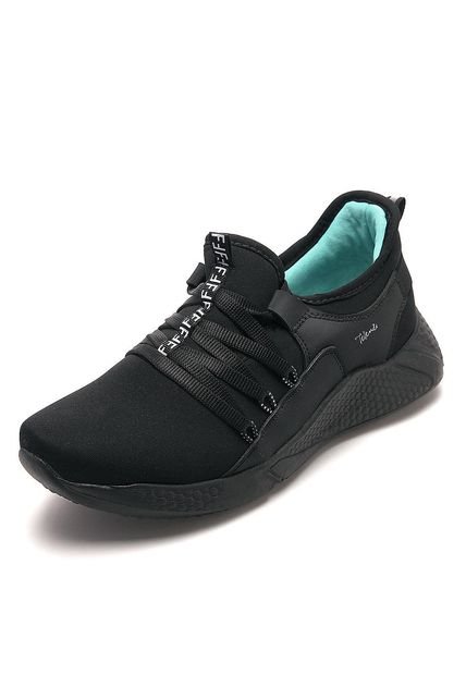 Tenis Moda Dama Negro Tellenzi 4046