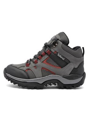 Bota Outdoor Hombre Gris-Rojo Tellenzi 9-101