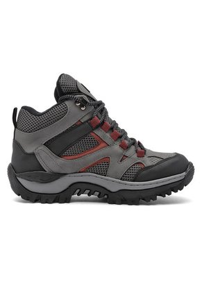 Bota Outdoor Hombre Gris-Rojo Tellenzi 9-101