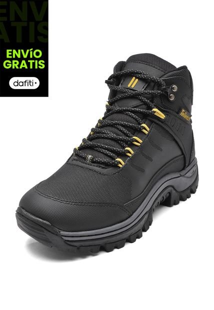 Bota Hombre Outdoor Negro-Amarillo Tellenzi 7-144