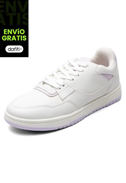 Tenis  Dama Blanco-Lila Tellenzi 530