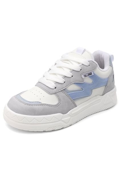 Tenis Dama Gris-Azul Tellenzi 508