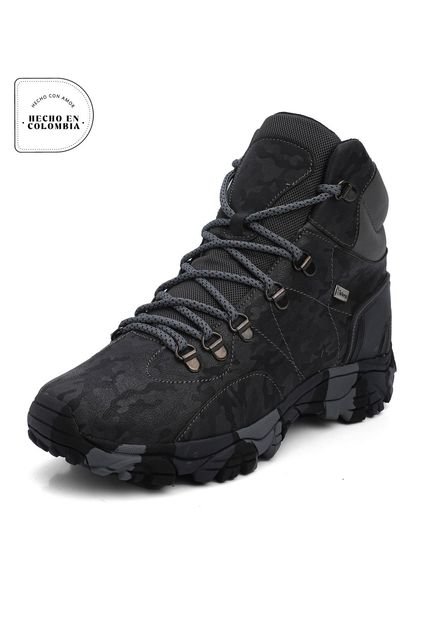 Bota Hombre Outdoor Negro Tellenzi 11200