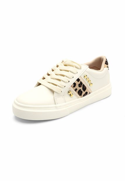 Tenis Dama Blanco-Animal Print Tellenzi S-16