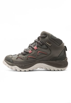 Bota Outdoor Mujer Gris-Rosa Tellenzi 2502