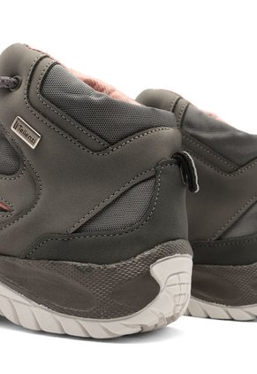 Bota Outdoor Mujer Gris-Rosa Tellenzi 2502