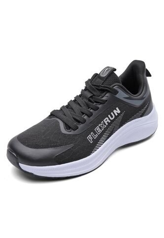 Tenis Running Hombre Negro-Gris Tellenzi H-052 Tellenzi