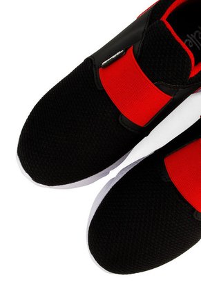 Tenis Infantil Negro Rojo Tellenzi 134