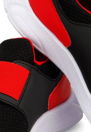 Tenis Infantil Negro Rojo Tellenzi 134