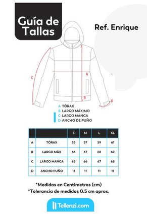 Chaqueta Hombre Doble Faz Impermeable Negro-Azul Tellenzi Enrique