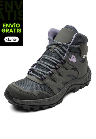 Bota Outdoor Mujer Gris-Lila Tellenzi 2500 Tellenzi