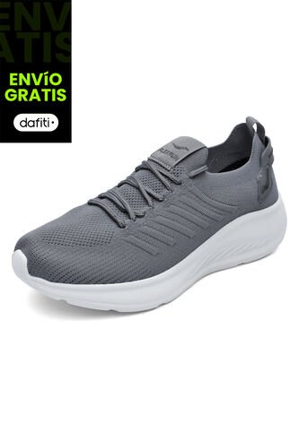 Tenis Running Hombre Gris Tellenzi H-029 Tellenzi