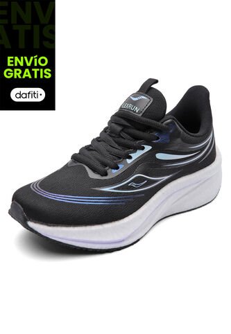 Tenis Running Mujer Negro Tellenzi D-039 Tellenzi