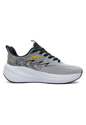 Tenis Running Hombre Gris-Amarillo Tellenzi H-032