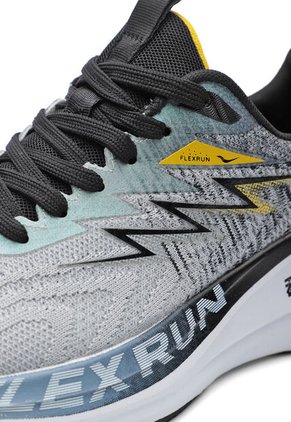 Tenis Running Hombre Gris-Amarillo Tellenzi H-032