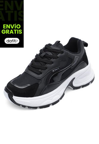 Tenis Dama Negro-Charol Tellenzi 632 Tellenzi