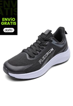 Tenis Running Hombre Negro-Gris Tellenzi H-052