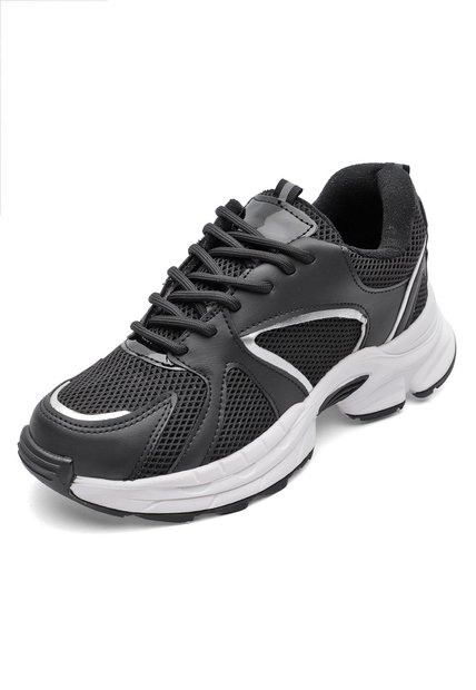 Tenis Dama Negro-Plata Tellenzi 2090