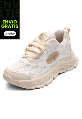 Tenis Mujer Marfil-Beige Tellenzi C2 Tellenzi