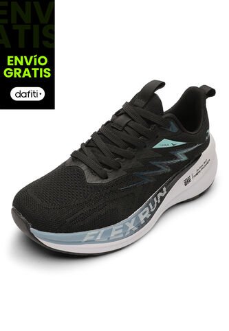 Tenis Running Hombre Negro Tellenzi H-051 Tellenzi