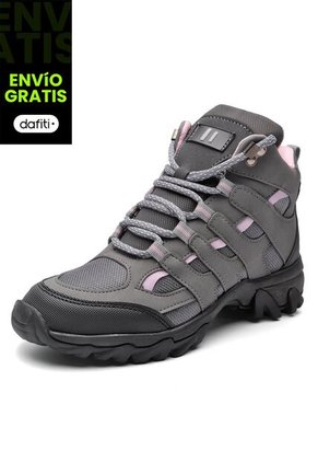 Bota Outdoor Mujer Gris-Rosa Tellenzi 9-2501