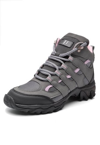 Bota Outdoor Mujer Gris-Rosa Tellenzi 9-2501 Tellenzi