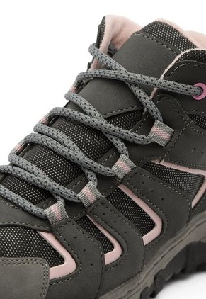 Bota Outdoor Mujer Gris-Rosa Tellenzi 8-1068