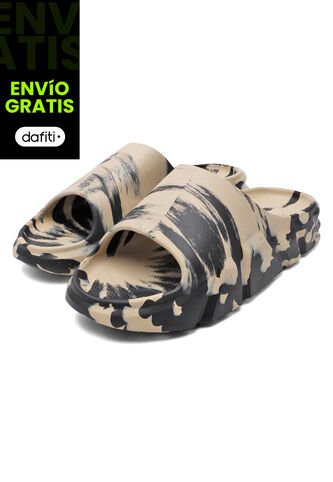 Sandalia Unisex Tellenzi Beige-Negro 22139 Tellenzi