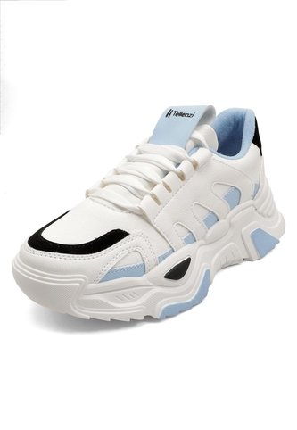 Tenis Mujer Blanco-Cielo Tellenzi 5017 Tellenzi