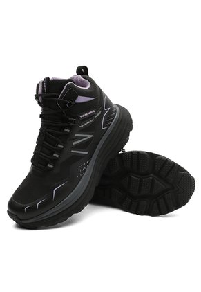 Bota Outdoor Mujer Negro-Lila Tellenzi 2677