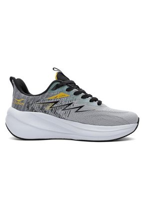 Tenis Running Hombre Gris-Amarillo Tellenzi H-032