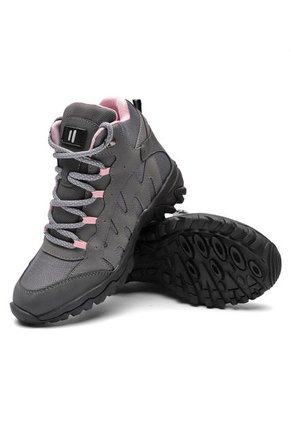 Bota Outdoor Mujer Gris-Rosa Tellenzi 9-6924