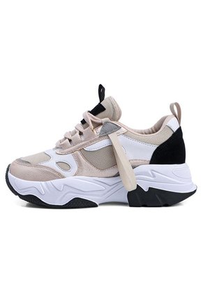 Tenis Sneakers Dama Champaña-Negro Tellenzi DP0025