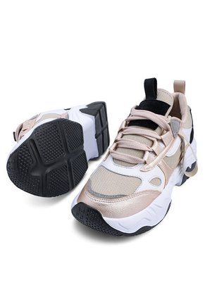 Tenis Sneakers Dama Champaña-Negro Tellenzi DP0025