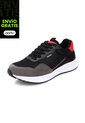 Tenis Hombre Negro-Rojo Tellenzi 423 de Tellenzi