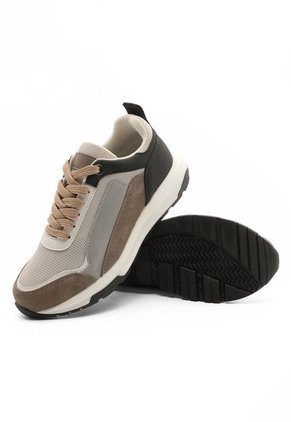 Tenis Hombre Beige Tellenzi 502