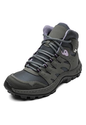 Bota Outdoor Mujer Gris-Lila Tellenzi 2500