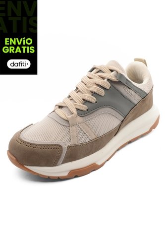 Tenis Hombre Beige Tellenzi 517 Tellenzi