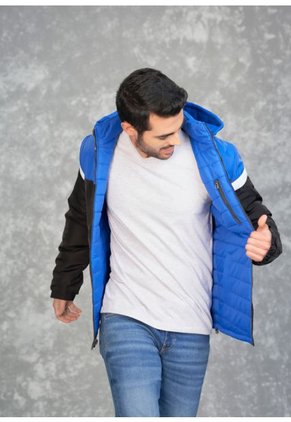 Chaqueta Hombre Doble Faz Impermeable Negro-Azul Tellenzi Enrique