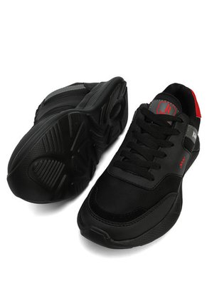 Tenis Hombre Negro-Rojo Tellenzi 1459