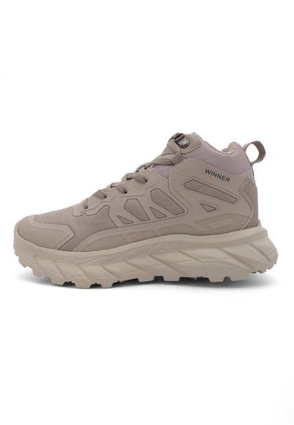 Botas Senderismo Impermeables Hombre Lifestyle Apex - Beige