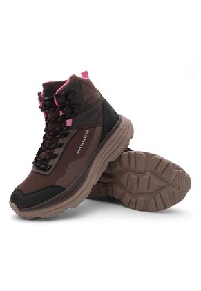 Botas Senderismo Impermeables Mujer Lifestyle Mopux - Café