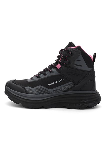 Botas Senderismo Impermeables Mujer Lifestyle Mopux - Negro