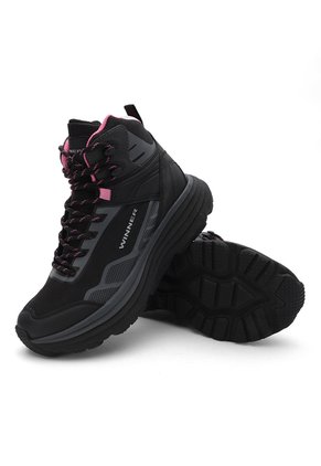 Botas Senderismo Impermeables Mujer Lifestyle Mopux - Negro